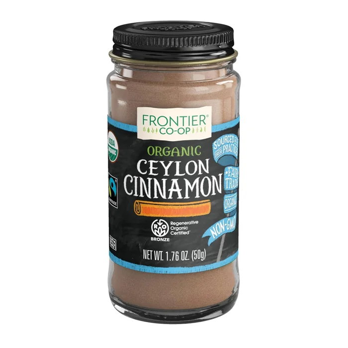 Frontier Co-op Organic Ceylon Cinnamon, ground, glass jar
